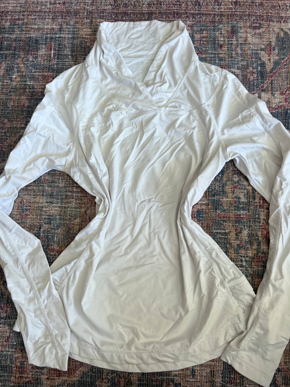 lululemon athletica White Long-Sleeve Athletic Top